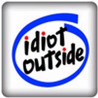 PC-Sticker - idiot outside | PC Aufkleber | Aufkleber | Linux Shop - Linux  Onlineshop Fanartikel Linux Versand