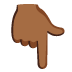 Finger zeigt nach unten: mitteldunkler Hautton :point_down_tone4: 👇🏾