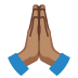 Betende Hände: mittlerer Hautton :pray_tone3: 🙏🏽